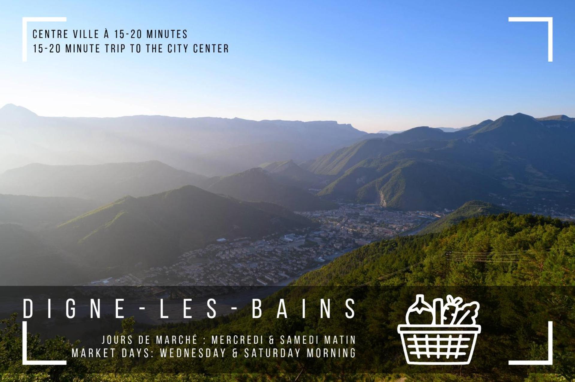 Hotel Les Eaux Chaudes Digne-les-Bains Esterno foto